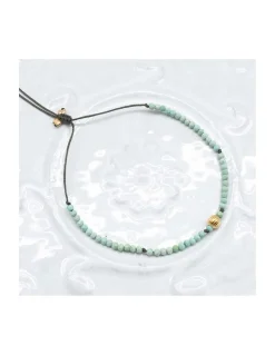 BARBS - BRACELET TURQUOISES ET PERLE LANTERNE PLAQUÉE OR