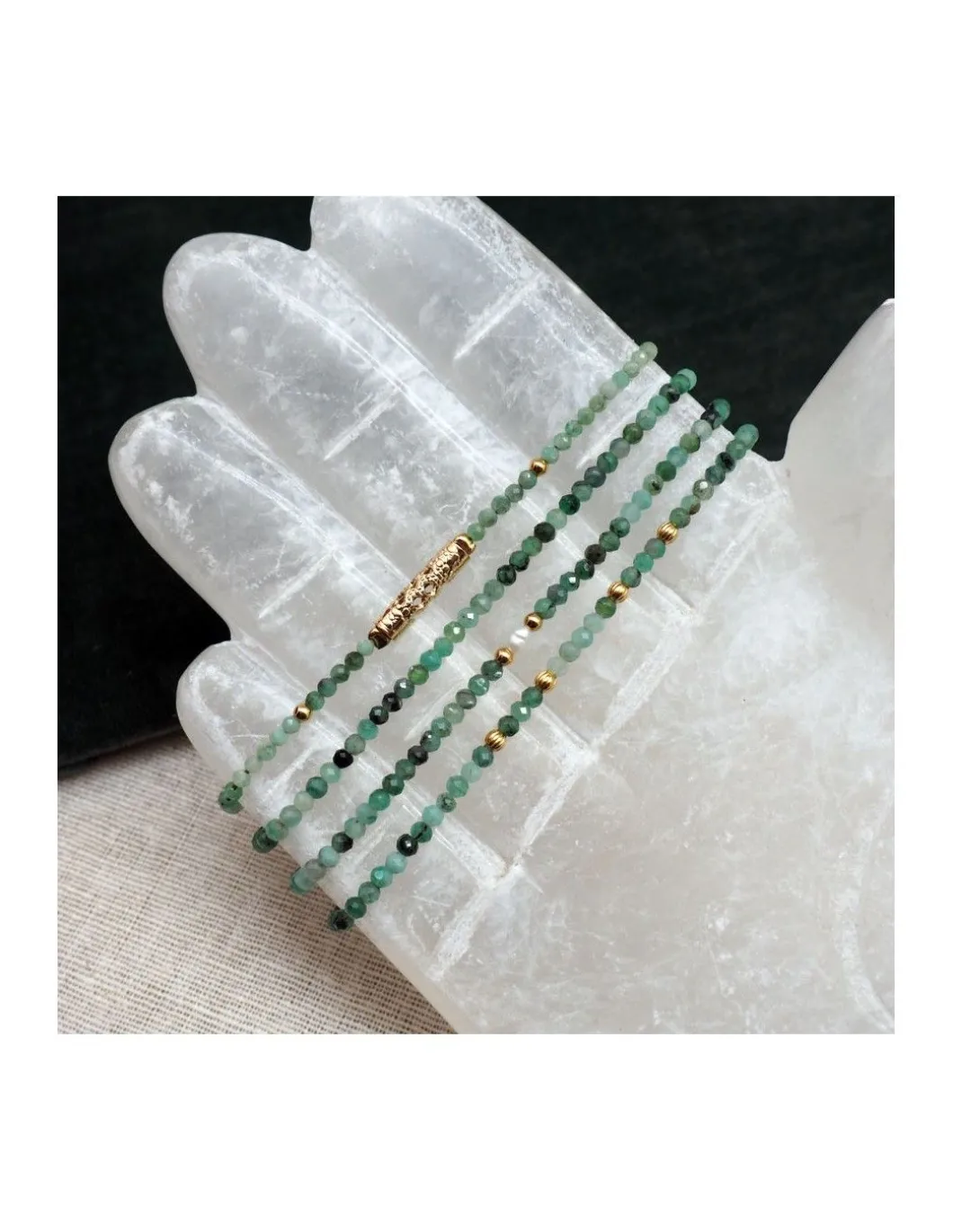 BASICS - BRACELET ÉMERAUDES AU CHOIX (29€ À 54€)