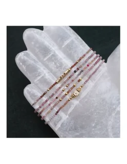 BASICS - BRACELET SPINELLES MULTICOLORES AU CHOIX (31€ À 55€)
