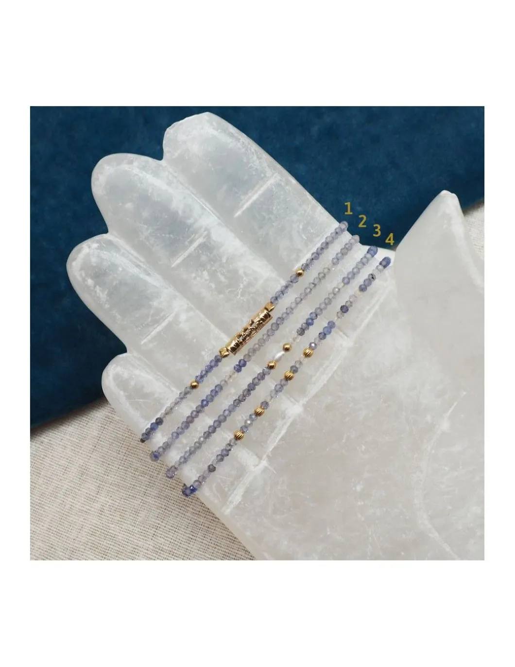BASICS - BRACELET TANZANITES AU CHOIX (35€ À 58€)