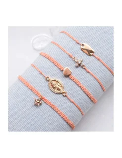 BEST - BRACELET FIL COULEUR PÊCHE AU CHOIX (de 34€ à 85€)