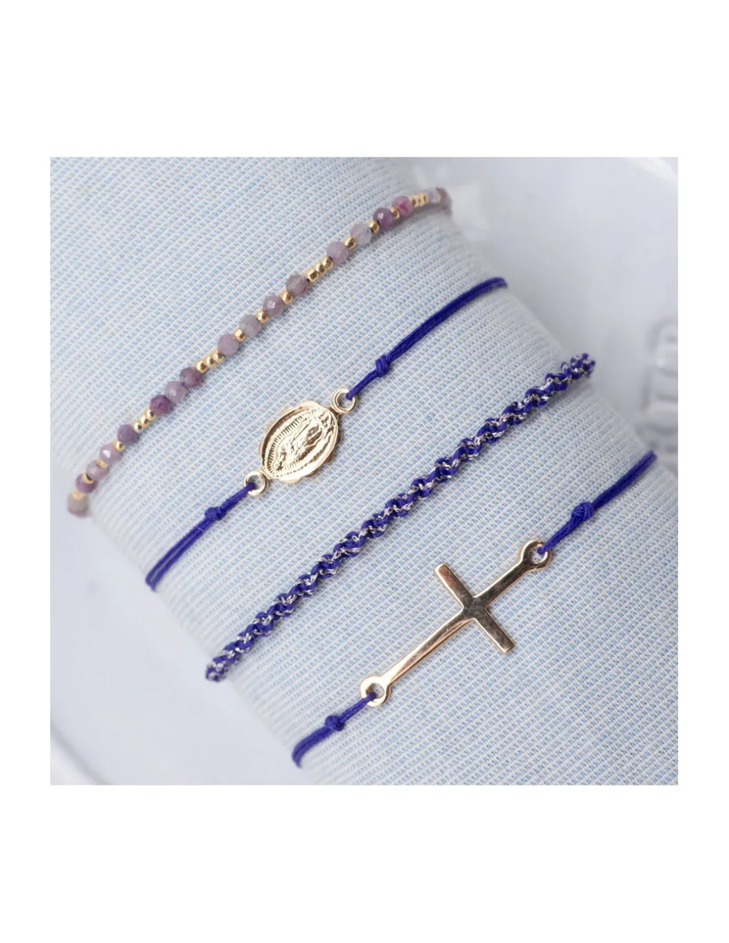BEST - BRACELET FIL COULEUR VIOLET AU CHOIX (de 36€ à 60€)