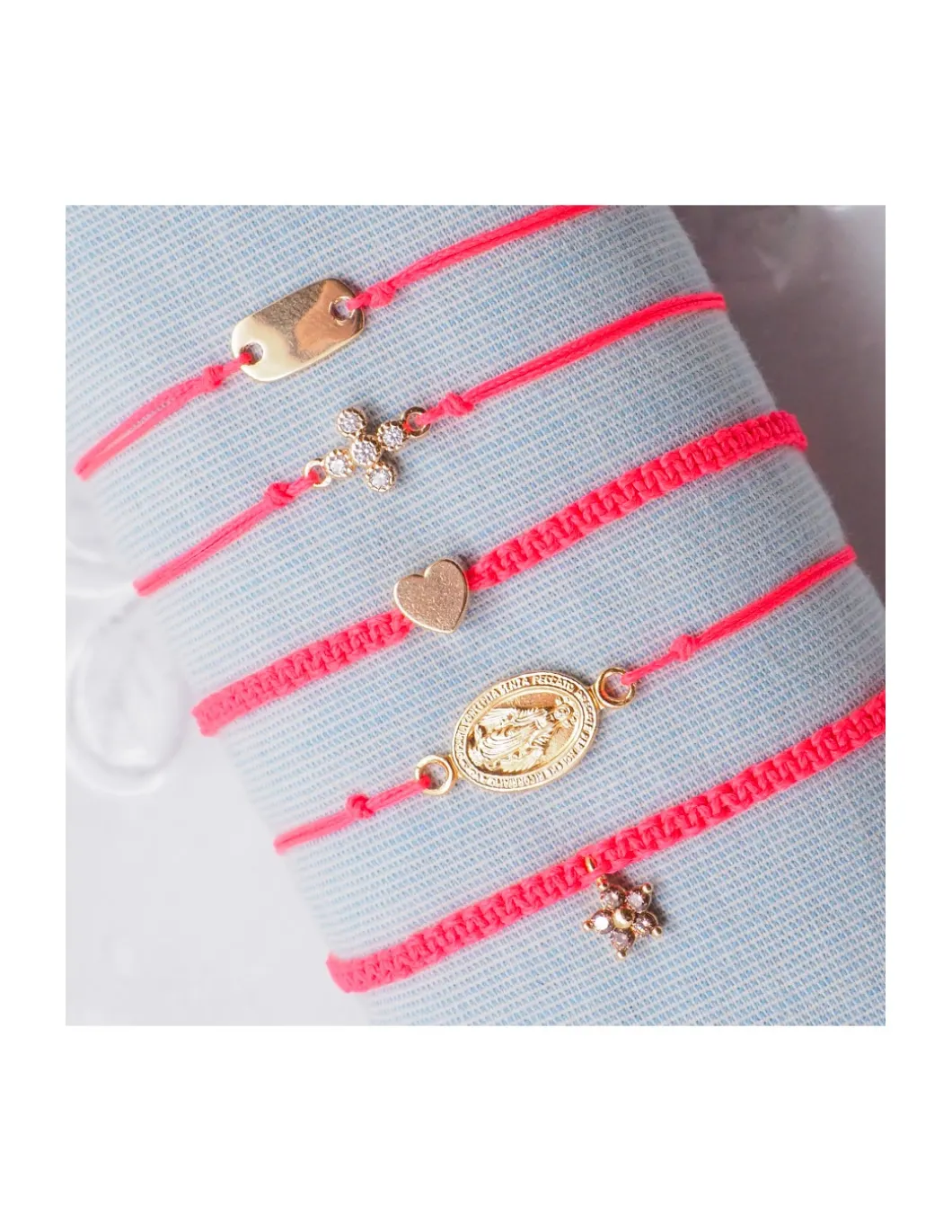 BEST - BRACELET FIL ROSE FLUO AU CHOIX (de 34€ à 58€)