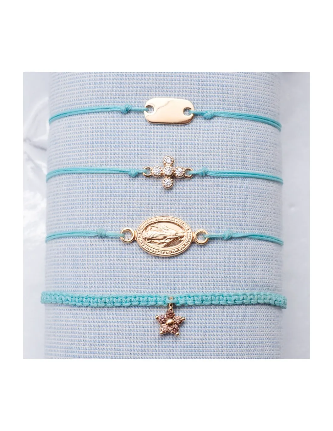 BEST - BRACELET FIL TURQUOISE CLAIR AU CHOIX (de 34€ à 85€)