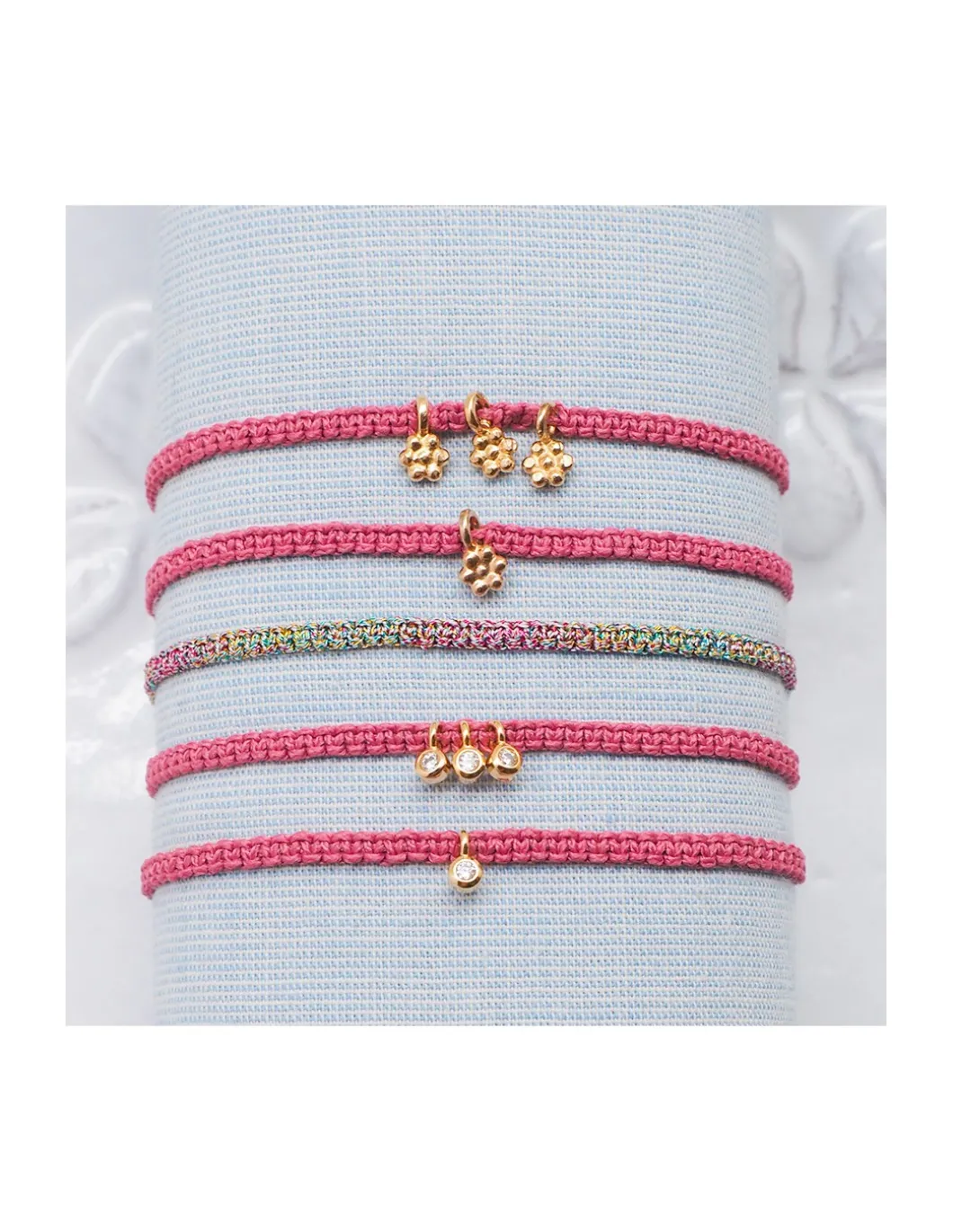 BEST - BRACELET MACRAME COULEUR TULIPE AU CHOIX (de 60€ à 96€)