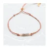 BIANCA - BRACELET PEACH MOONSTONES ET COLOR CHANGE GARNETS