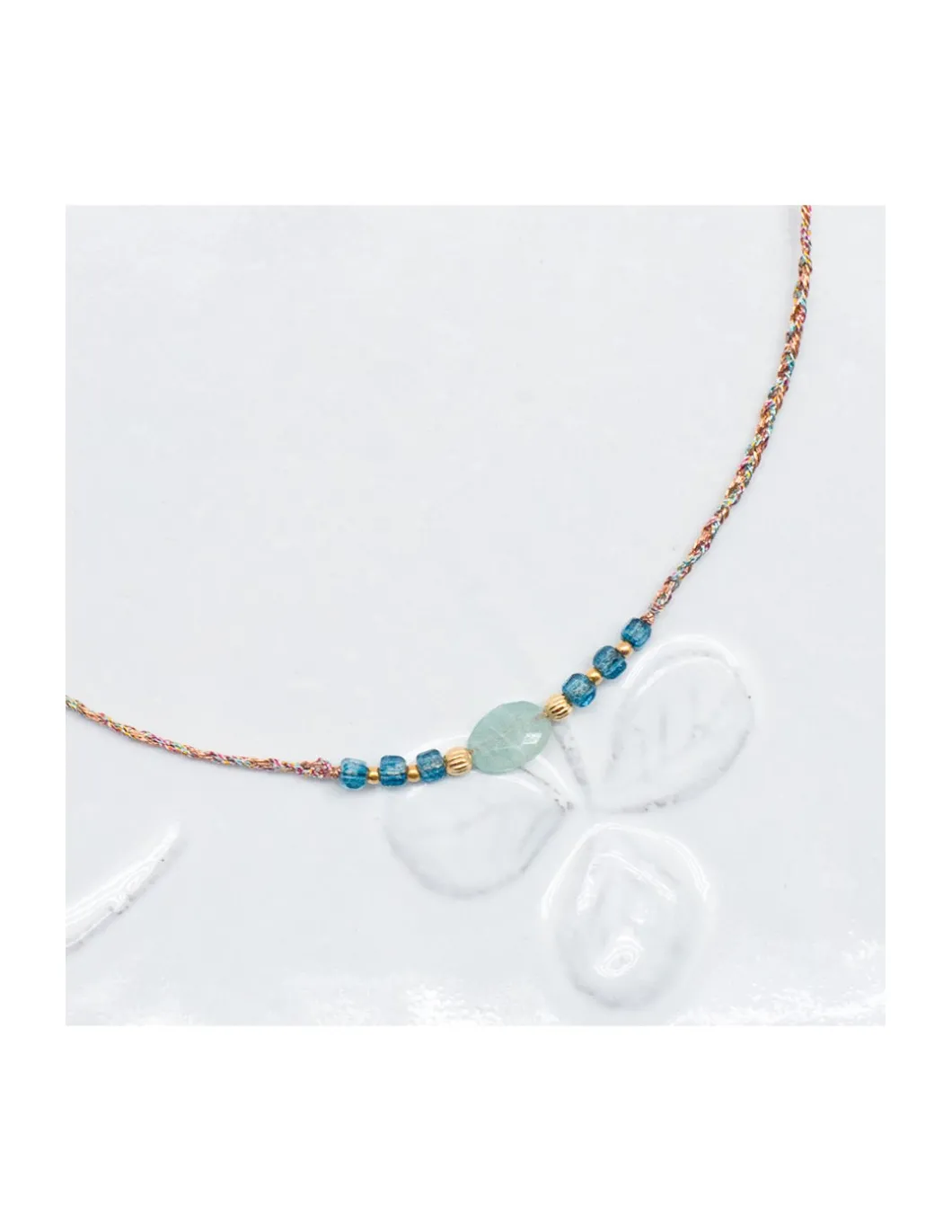 BIANCA - COLLIER GRANDIDIERITE ET LONDON BLUE QUARTZ