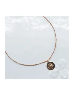 BIANCA - COLLIER MÉDAILLE RONDE AVEC SOLEIL ZIRCON