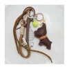BIJOU DE SAC - BOULEDOGUE ET TENNIS - MARRON