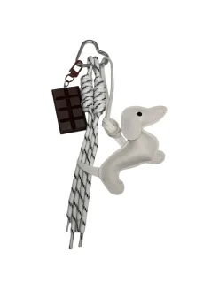 BIJOU DE SAC - TECKEL - BLANC
