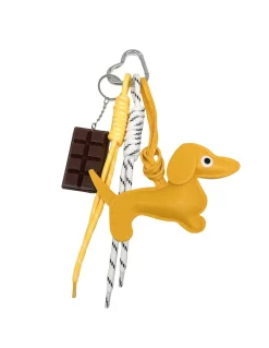 BIJOU DE SAC - TECKEL - JAUNE