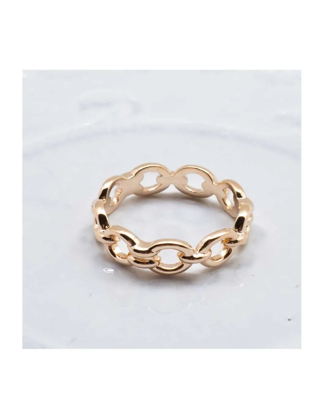 BINGO - BAGUE NEWPORT PLAQUÉE OR