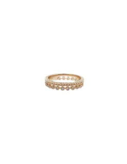 BINGO - BAGUE PLAQUÉE OR ET ZIRCONS