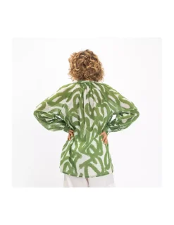 BLOUSE GOPIS VERTE