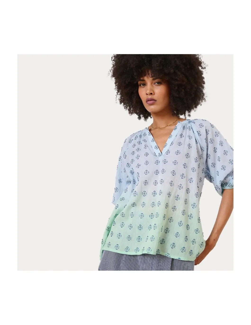 BLOUSE NEROLI - BLEUE