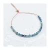 BLUE STORM - BRACELET KYANITES INDIGOS ET TOURMALINES BLEUES