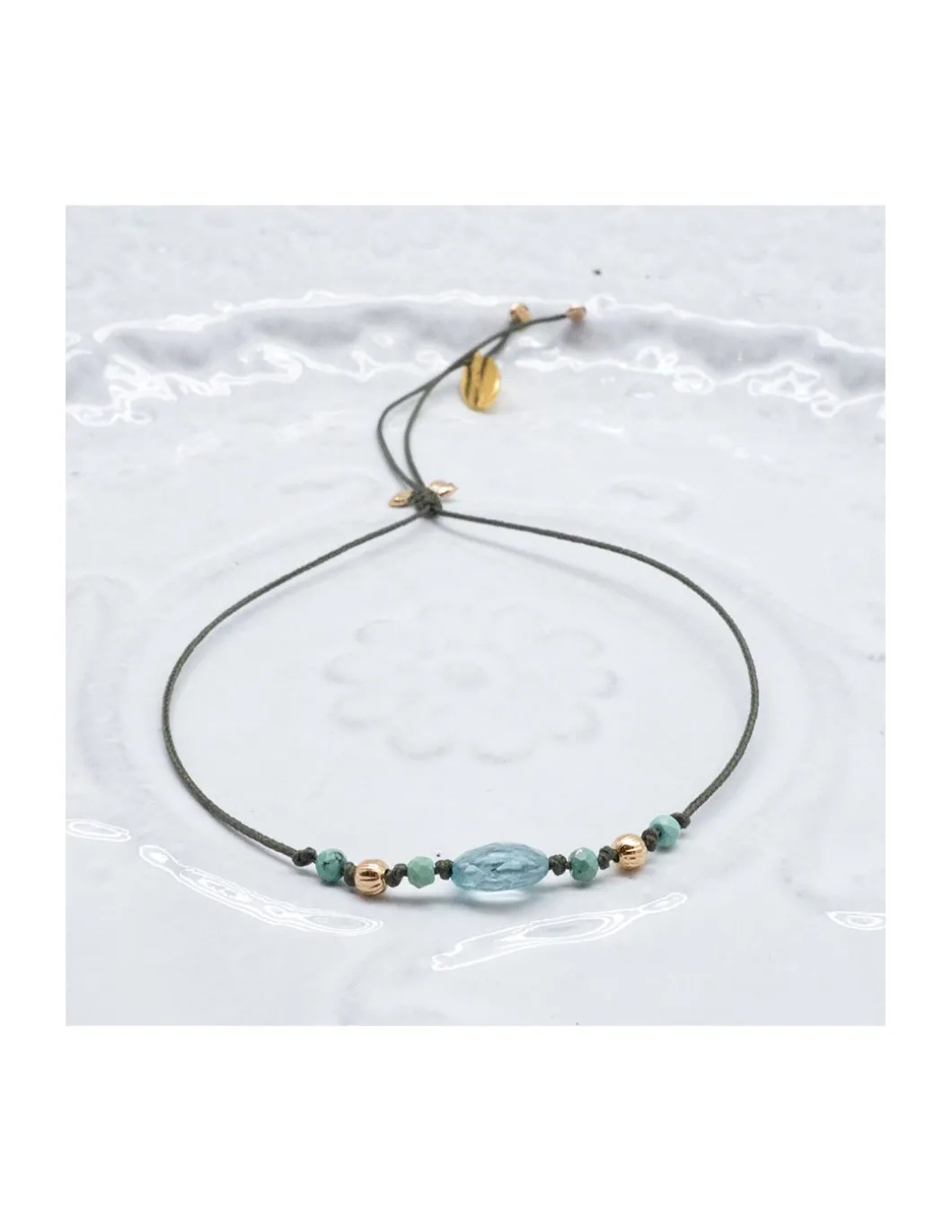 BLUE STORM - BRACELET TURQUOISES ET ZIRCON BLEU