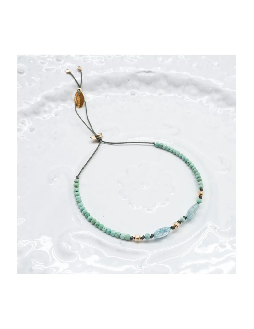 BLUE STORM - BRACELET TURQUOISES ET ZIRCONS BLEUS