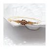 BRACELET - ANNE- GRENAT ROSE