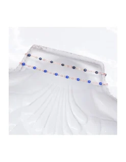 BRACELET CLASSIQUE OR ROSE - GIGI - TONS BLEU FONCÉ