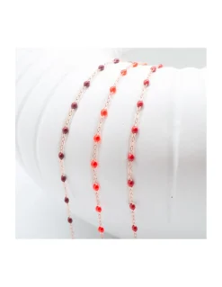BRACELET CLASSIQUE OR ROSE - GIGI - TONS ROUGES
