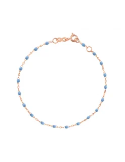 BRACELET CLASSIQUE OR ROSE - GIGI - BLEU CIEL