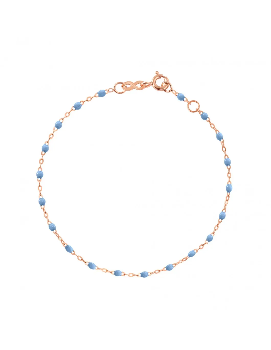 BRACELET CLASSIQUE OR ROSE - GIGI - BLEU CIEL