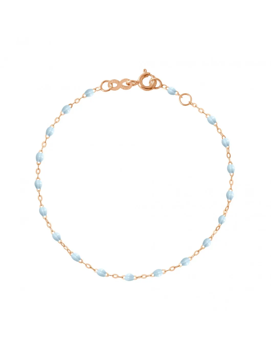 BRACELET CLASSIQUE OR ROSE - GIGI - TONS BLEU CLAIR