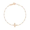 BRACELET CROIX VINTAGE OR ROSE - GIGI - OPALE