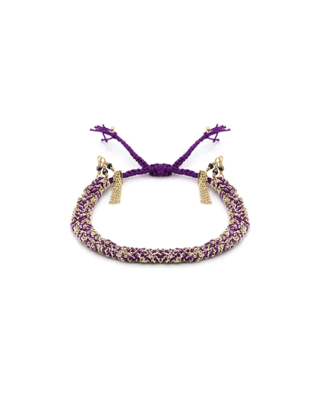 BRACELET N°183 - GOLD / AMETHYST