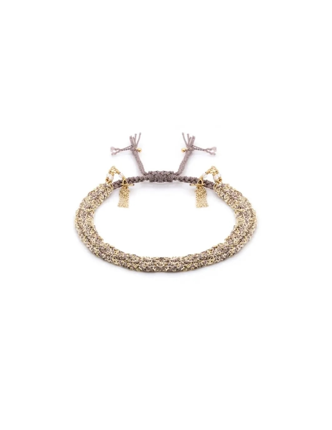 BRACELET N°183 - GOLD / GREY