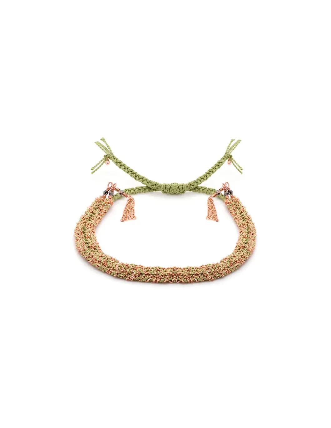 BRACELET N°183 - PINK GOLD / JADE
