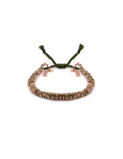 BRACELET N°183 - PINK GOLD / KAKI