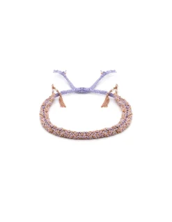 BRACELET N°183 - PINK GOLD / LILA