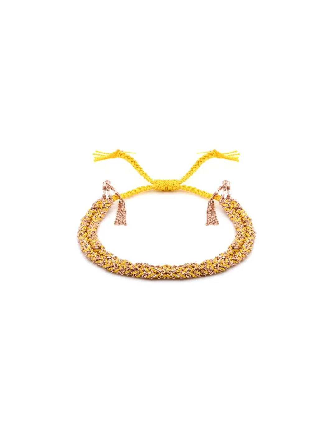 BRACELET N°183 - PINK GOLD / YELLOW