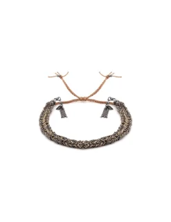 BRACELET N°183 - RUTHENIUM LUREX GOLD