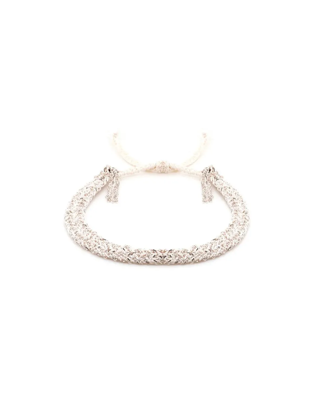 BRACELET N°183 - SILVER / WHITE