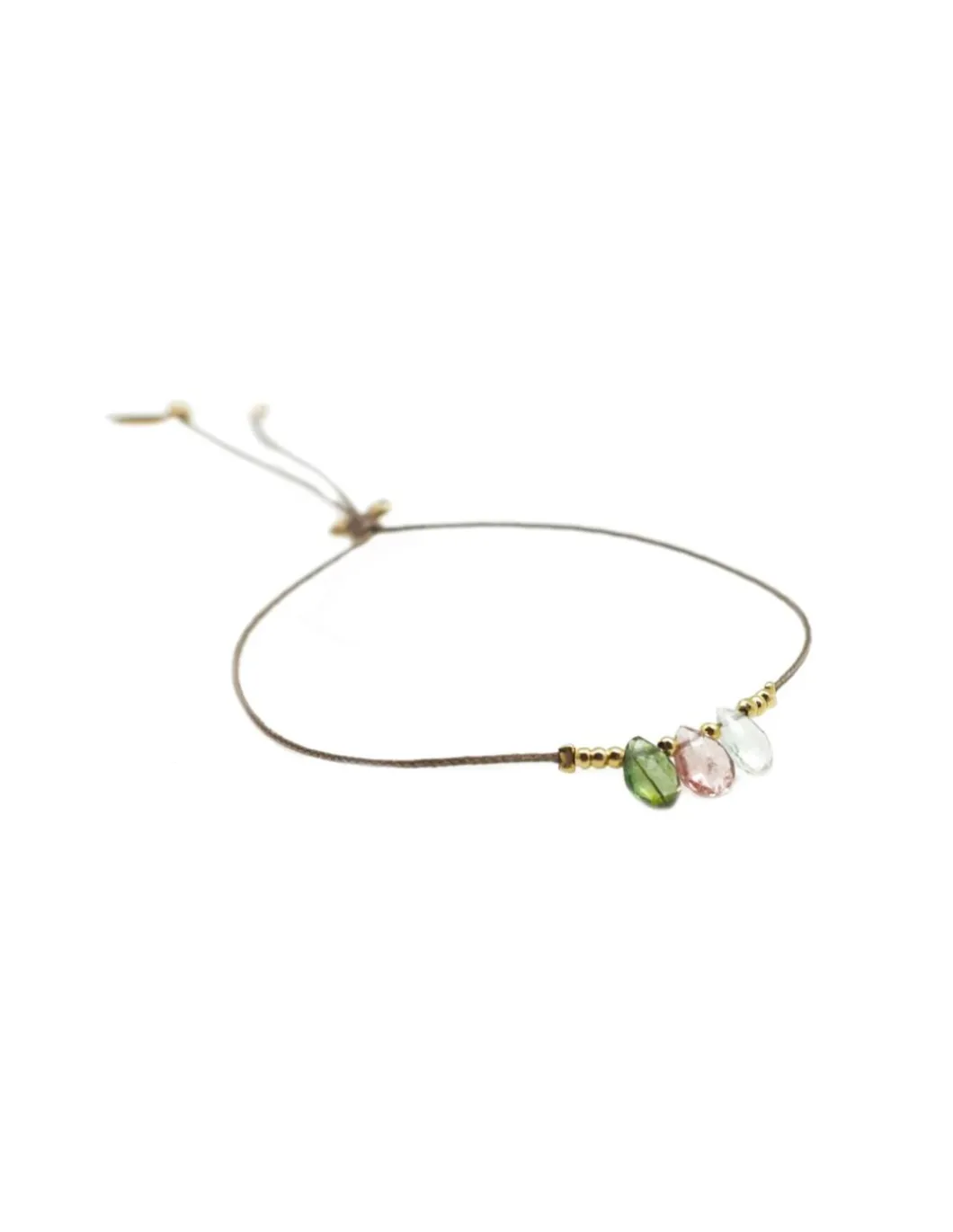 BROWNISH - BRACELET GOUTTES TOURMALINES