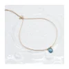 BROWNISH - BRACELET GOUTTE ZIRCON BLEU