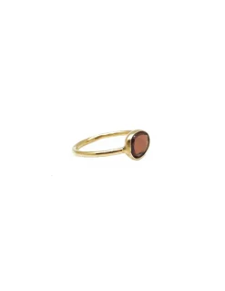 BY JOHANNE - DIWALI - BAGUE GRENAT - PETIT MODÈLE