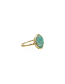 BY JOHANNE - DIWALI - BAGUE AMAZONITE - MOYEN MODÈLE
