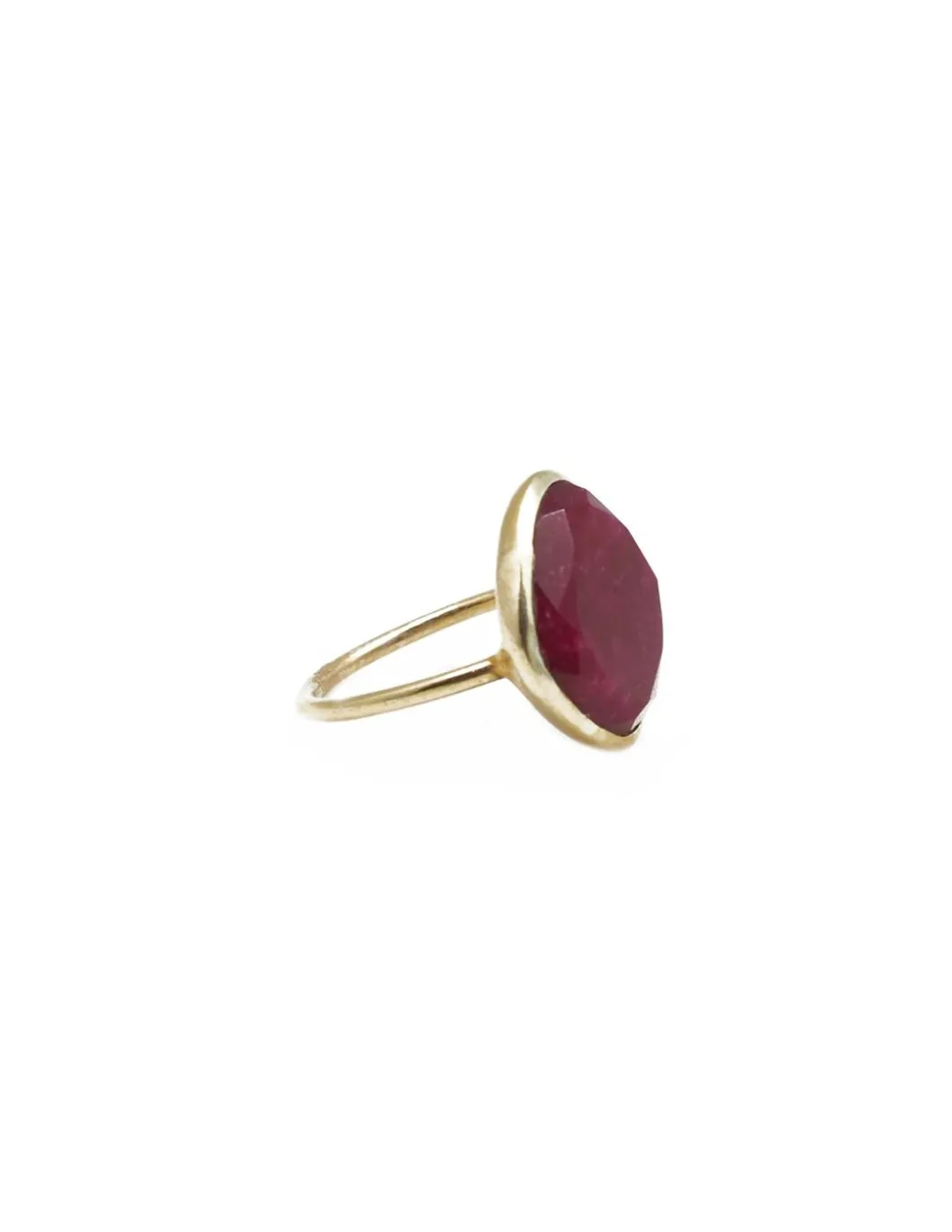 BY JOHANNE - DIWALI - BAGUE RUBIS - GRAND MODÈLE