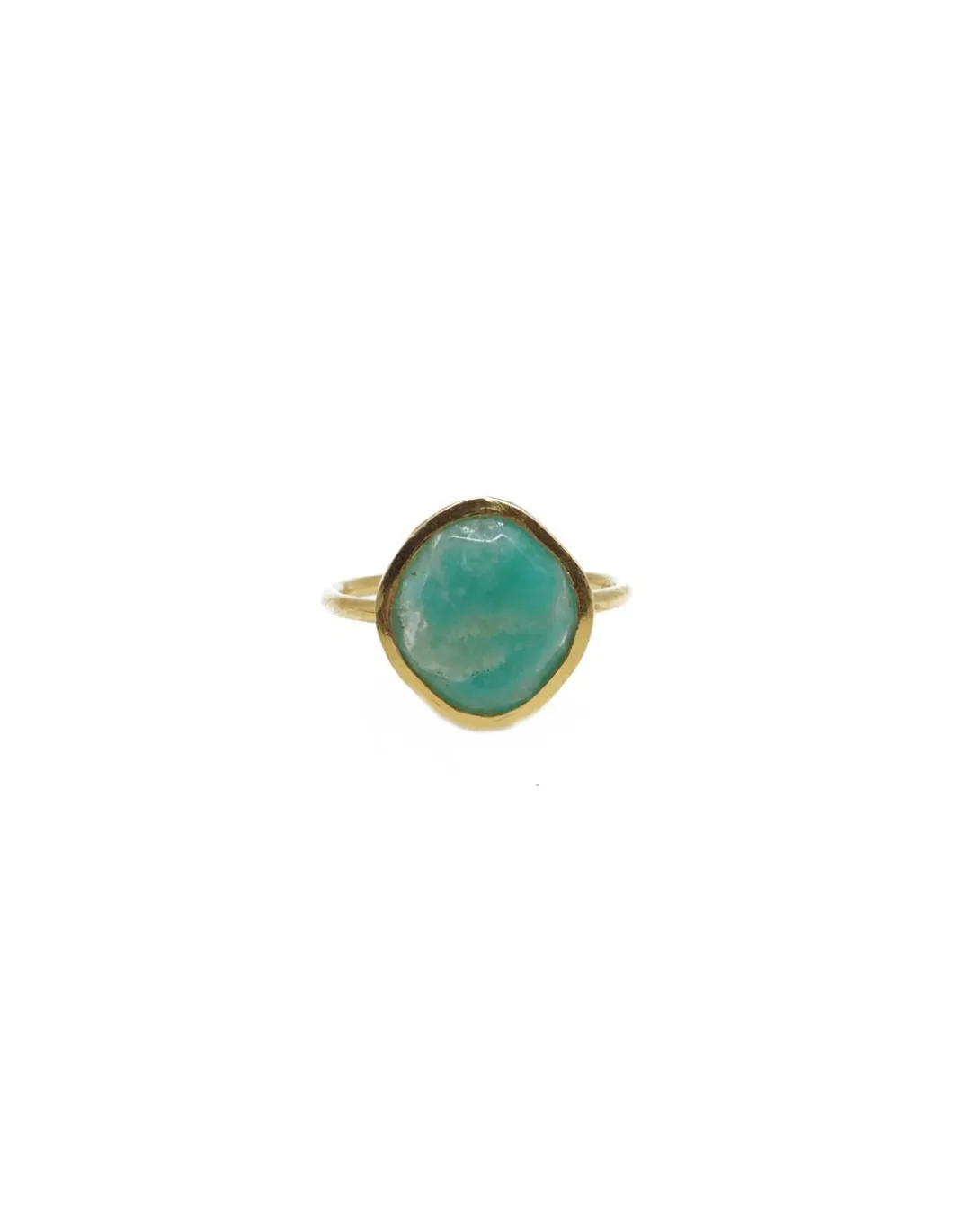 BY JOHANNE - DIWALI - BAGUE AMAZONITE - MOYEN MODÈLE
