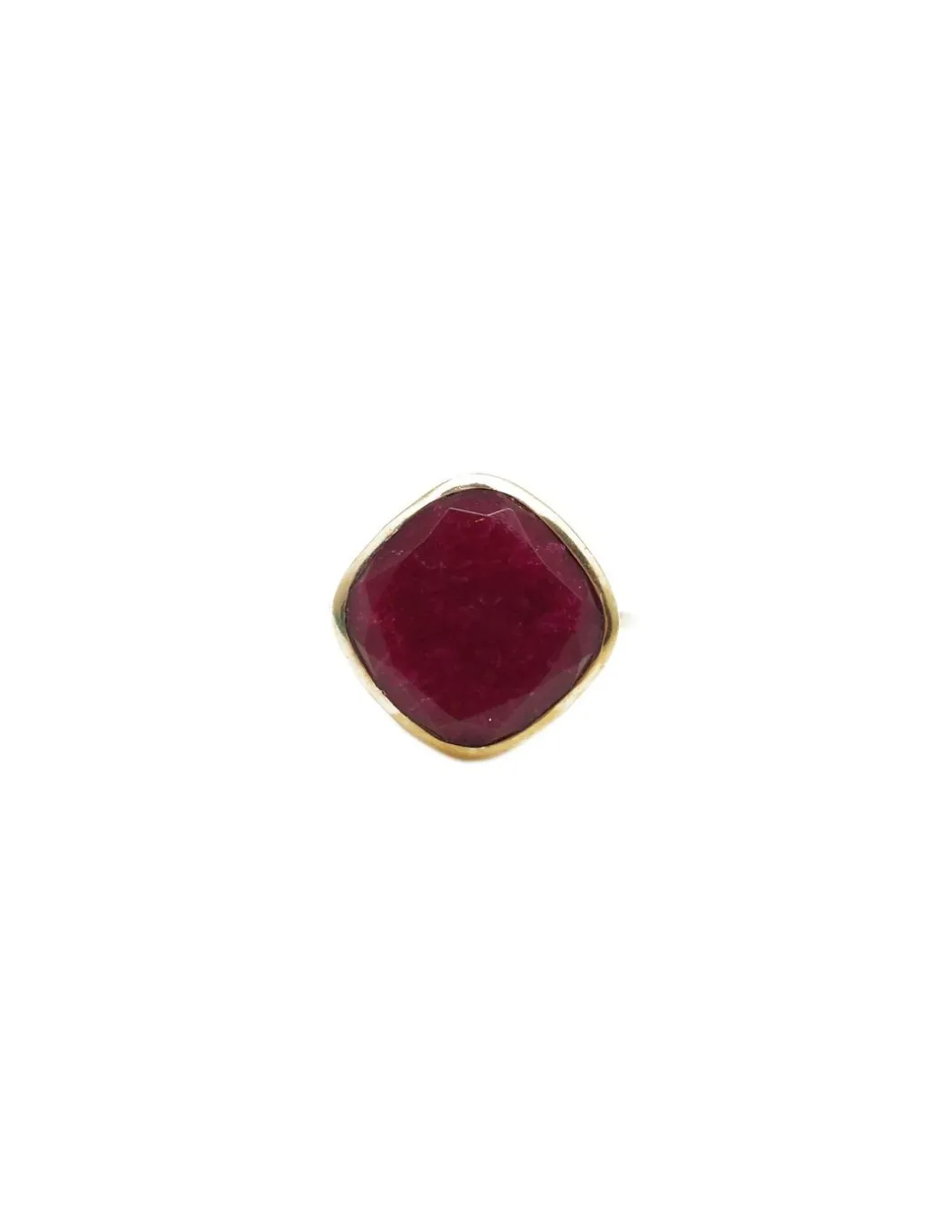 BY JOHANNE - DIWALI - BAGUE RUBIS - GRAND MODÈLE