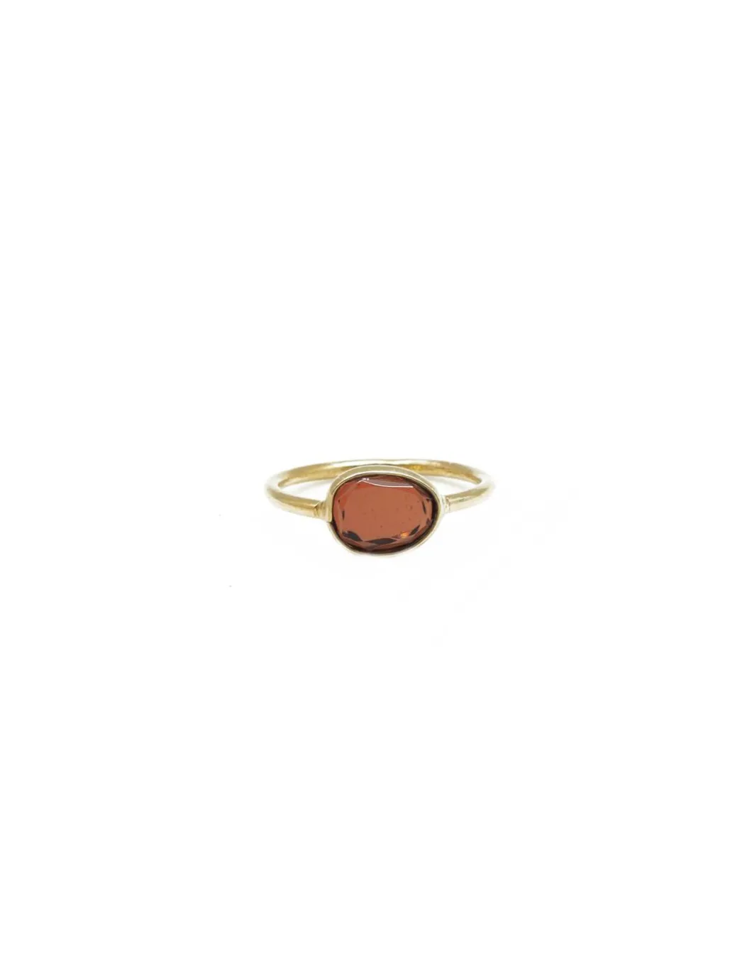 BY JOHANNE - DIWALI - BAGUE GRENAT - PETIT MODÈLE