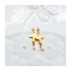CANNES - BOUCLE D'OREILLE PUCE ZIRCON AVEC CROIX ET PERLE DE CULTURE