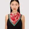 CARRE COTON - JUNGLE - RED
