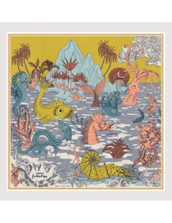 CARRE SOIE - FANTASTIQUE - GOLDEN BROWN