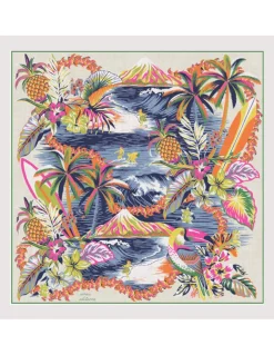 CARRE SOIE - HAWAI - WHITE