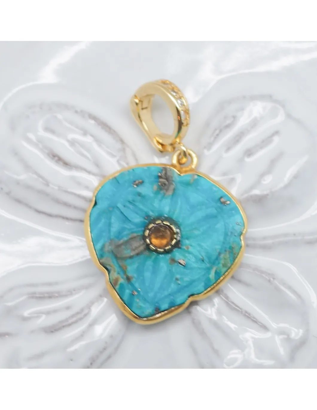 CHARM - BLOSSOM COEUR, CHARME TURQUOISE ET CITRINE